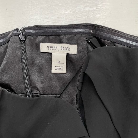 WHBM Pleated Black Dress - can with worn with straps or strapless - Picture 5 of 5